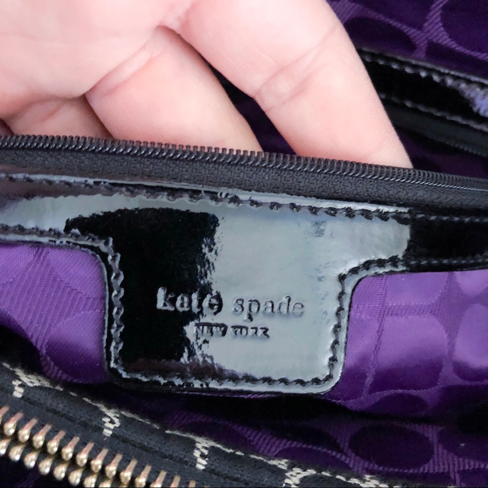 kate spade | geometric dot noel black bag large - Picture 8 of 8